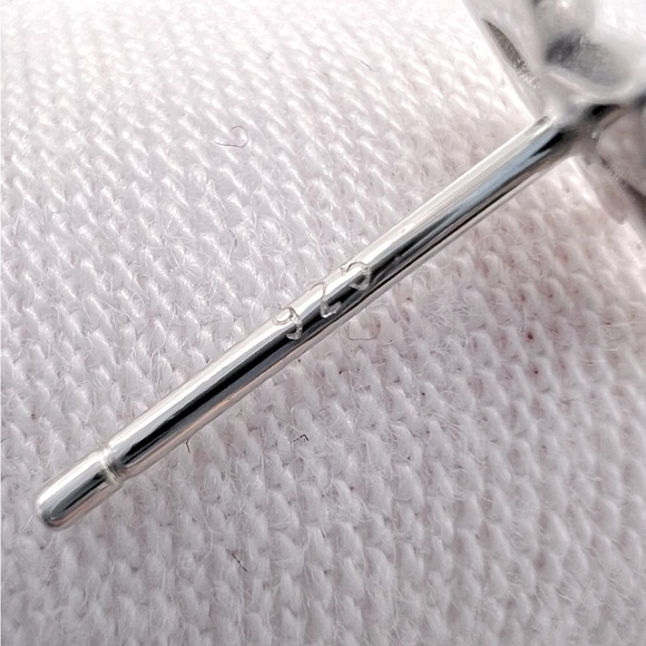 .925 Sterling Silver Christmas Tree Stud Earrings - Picture 12 of 13